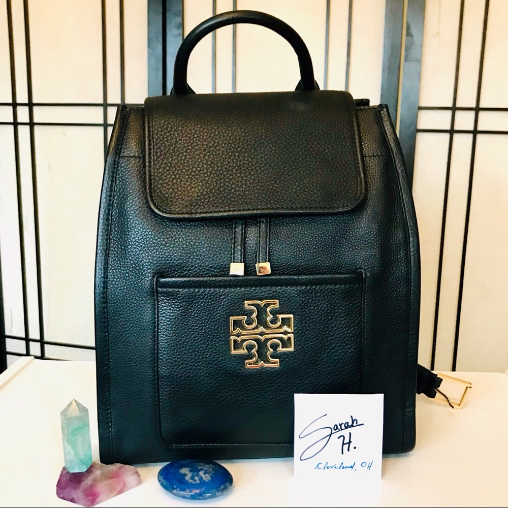 ✨Tory Burch Classic Black Pebble Backpack🌙
